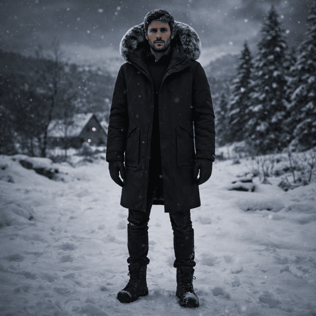 Men's Windproof Winter Parka — Warm Thermal Build, Durable Weather Shield