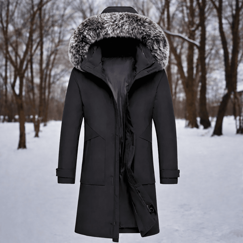 Men's Windproof Winter Parka — Warm Thermal Build, Durable Weather Shield