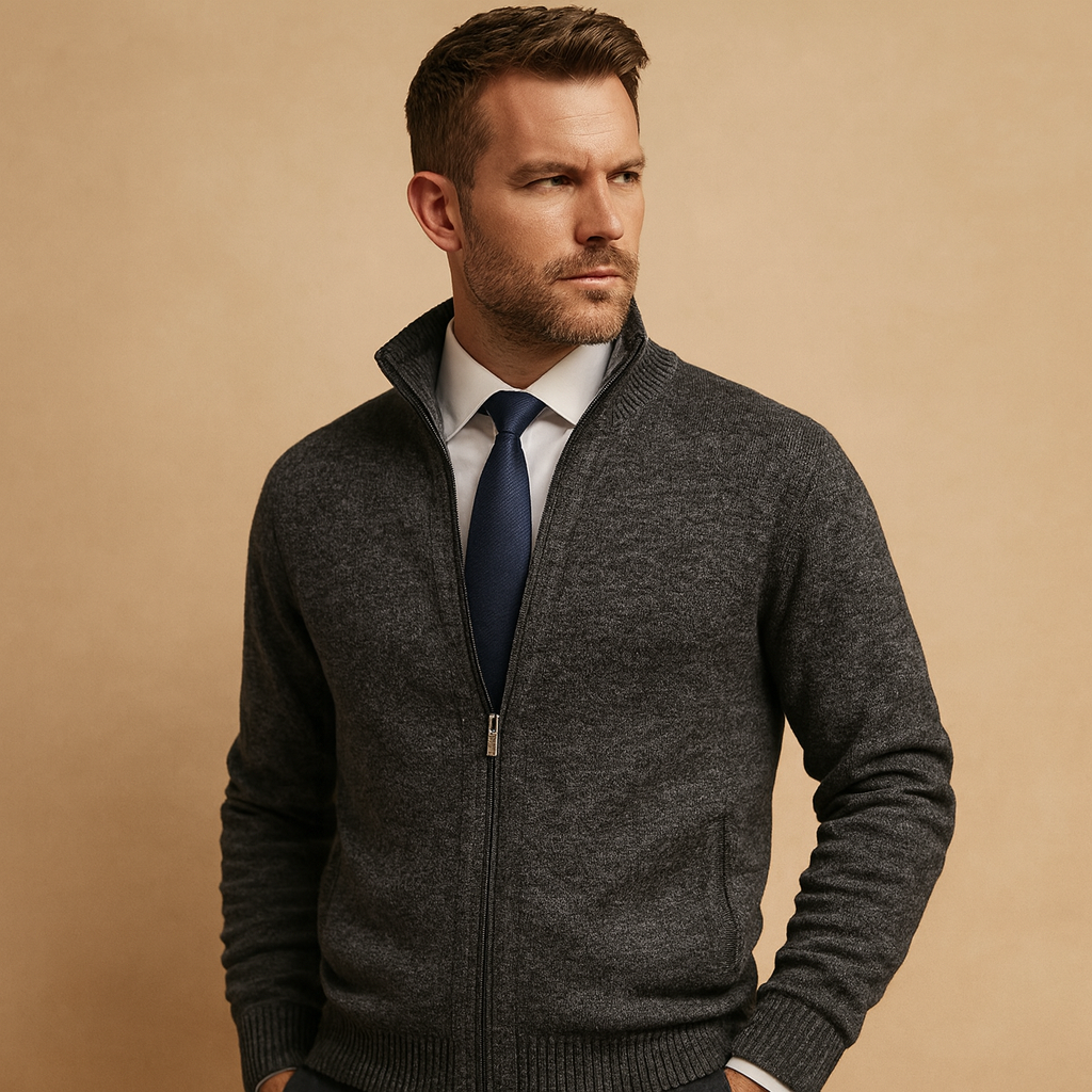 Men's Zipped Cardigan