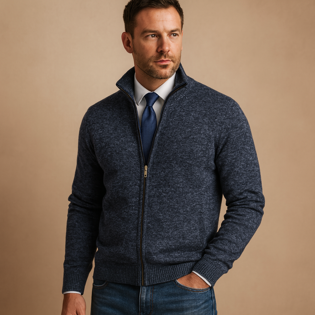 Men's Zipped Cardigan