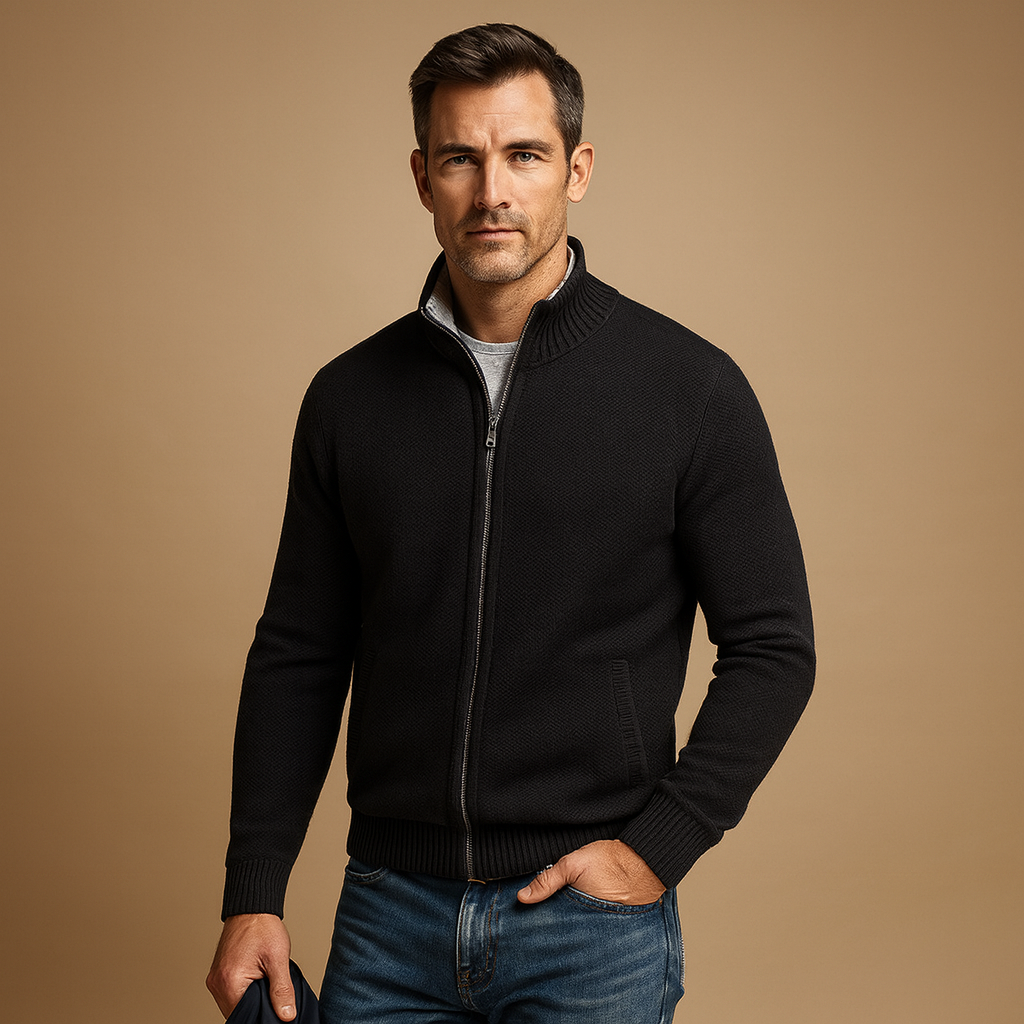 Men's Zipped Cardigan