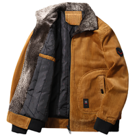 Mens Corduroy Bomber Jacket - Warm Winter Style