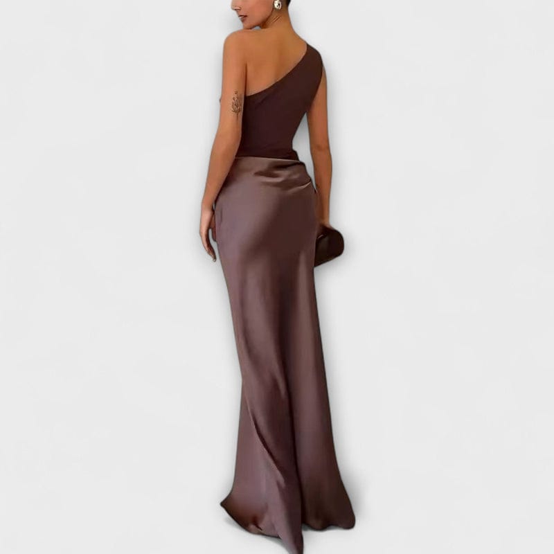 Image of Mia | Women's One Shoulder Maxi Dress