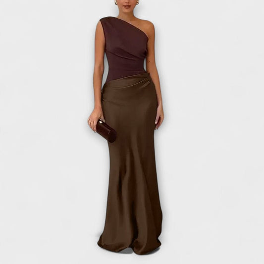 Image of Mia | Women's One Shoulder Maxi Dress