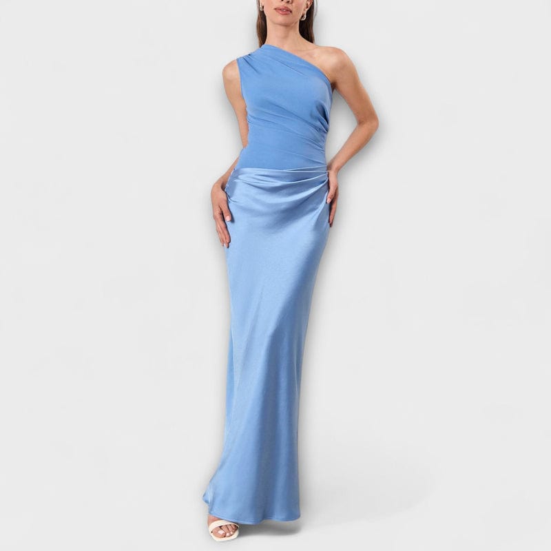Image of Mia | Women's One Shoulder Maxi Dress