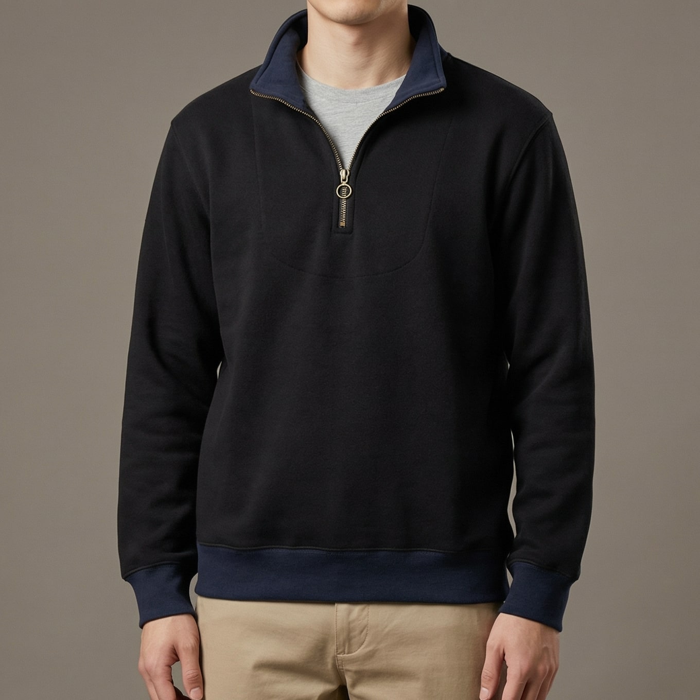 Image of Micah | Men's Quarter Zip Pullover Sweater