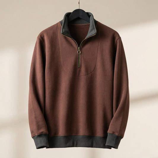 Image of Micah | Men's Quarter Zip Pullover Sweater