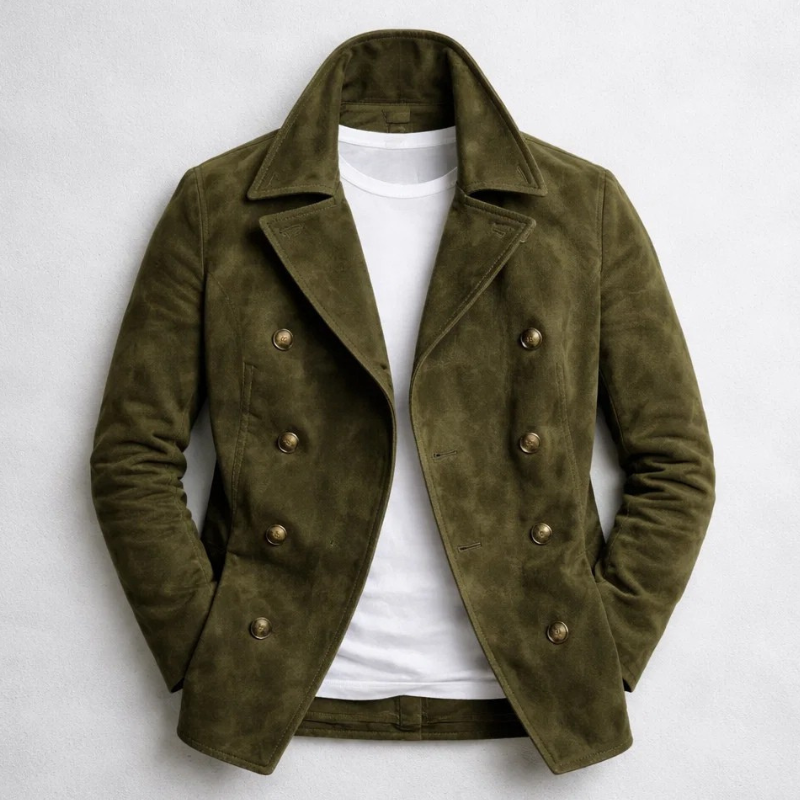 Image of Michael | Men's Double-Breasted Pea Coat