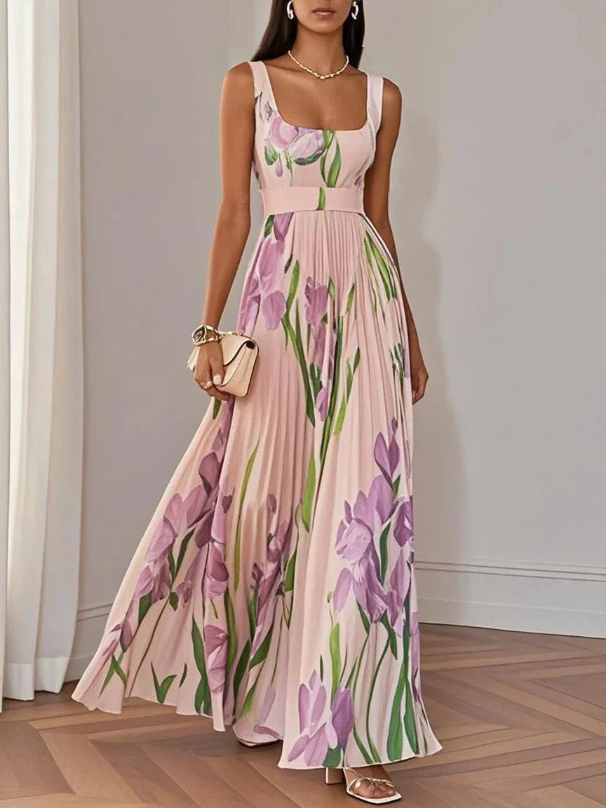 Image of Michele | Women's Sleeveless A-Line Maxi Dress