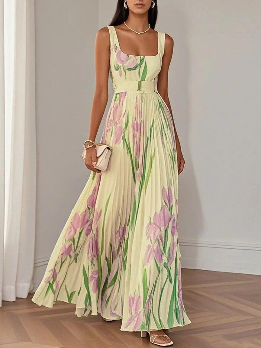 Image of Michele | Women's Sleeveless A-Line Maxi Dress