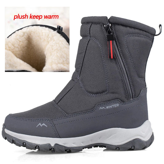 Mid-Calf Snow Boots - Warm Winter Boots