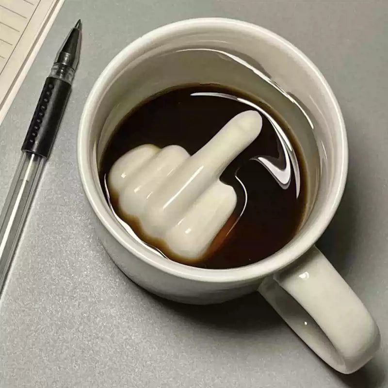 Middle Finger Ceramic Mug