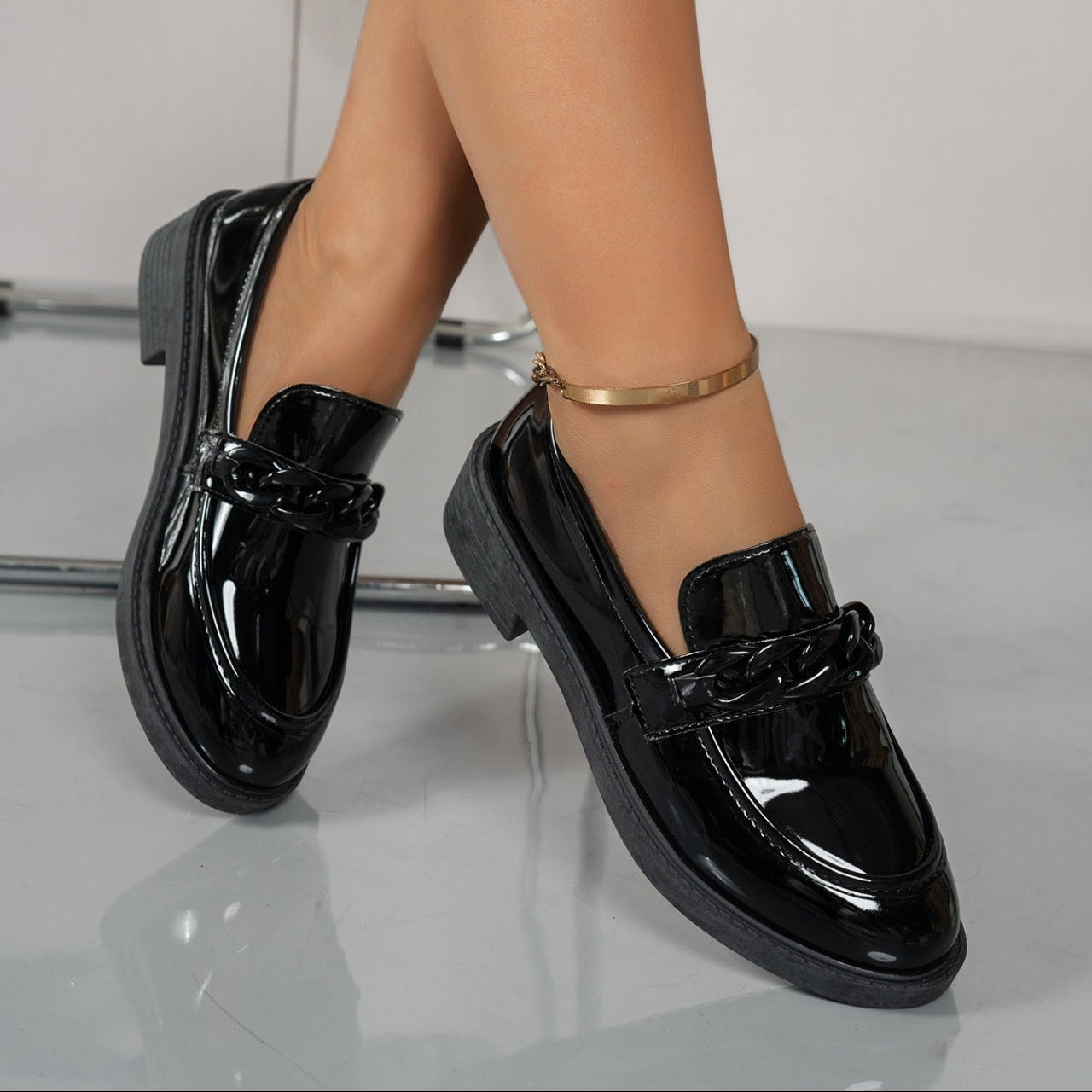 Image of Miley | Women's Slip-On Chunky Sole Loafers