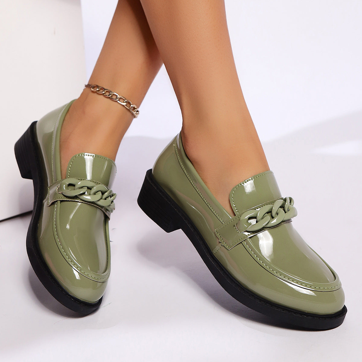 Image of Miley | Women's Slip-On Chunky Sole Loafers