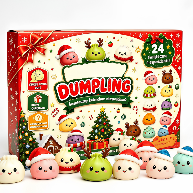 Mini Dumpling Squishy Surprise Christmas Advent Calendar