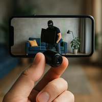Compact Wireless Audio Camera for Home Security