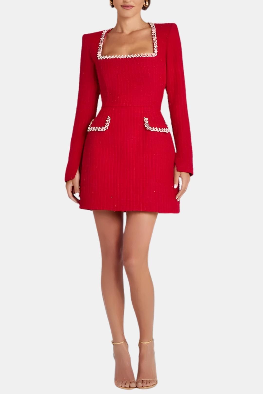 Image of Miranda | Women's Long Sleeve A-Line Mini Dress