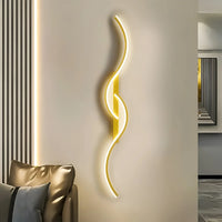 Contemporary Wave Wall Sconce for Ambient Indoor Light