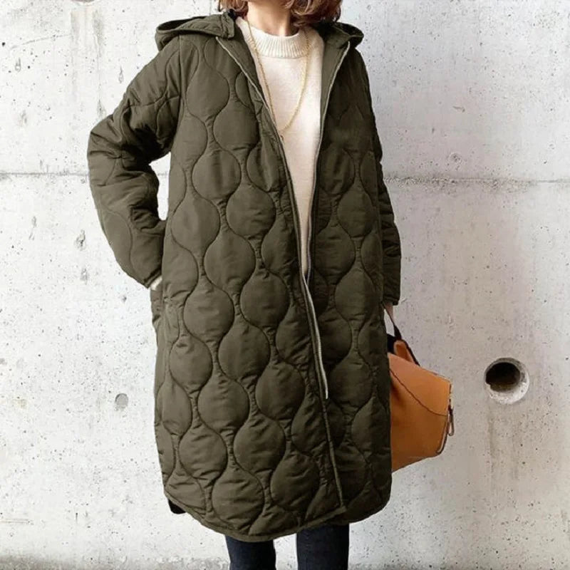 Nancy | Women's Hooded Quilted Coat - Image 1