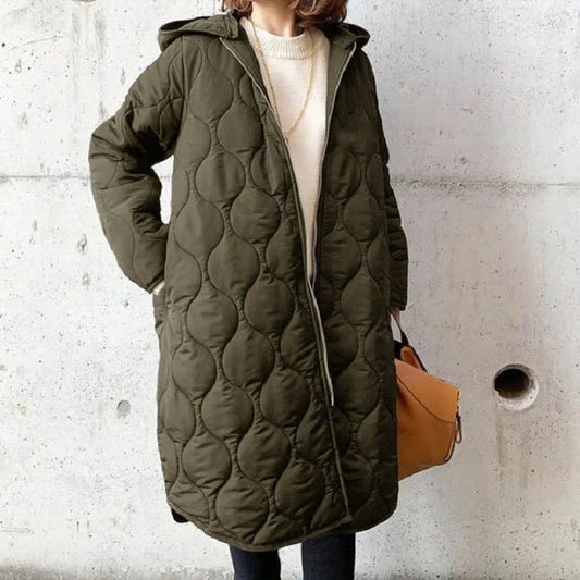 Nancy | Women's Hooded Quilted Coat - Image 1