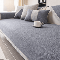 NATURWEFT – Non-slip cotton-linen sofa cover for all seasons