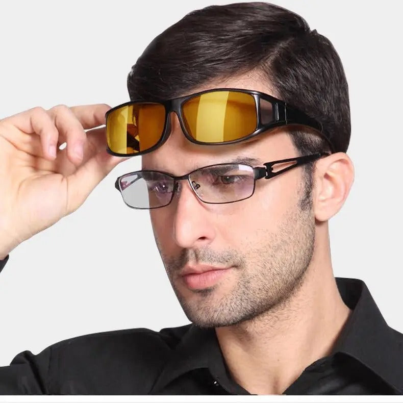 Night Driving Glasses - wear over your regular glasses
