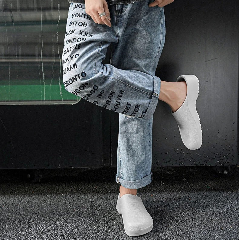 Non-slip chef work shoes for men