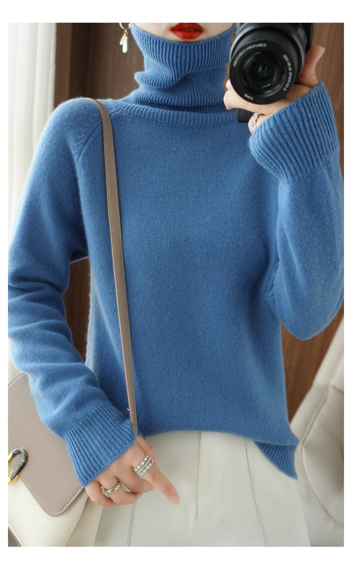Image of Nora | Women's Fitted Turtleneck Sweater