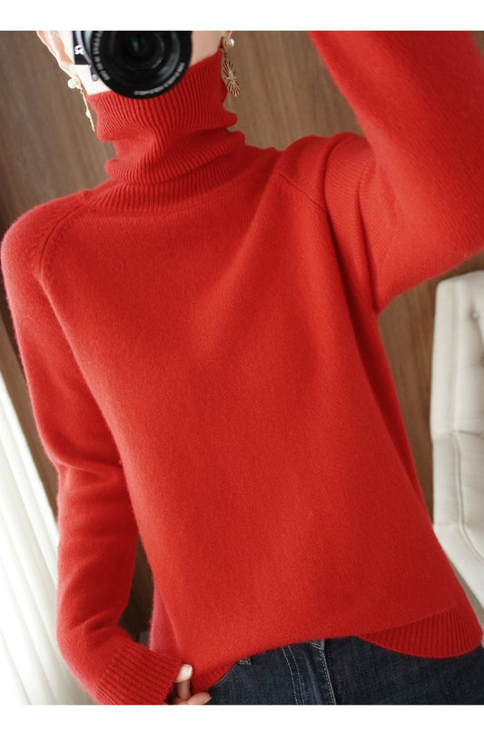Image of Nora | Women's Fitted Turtleneck Sweater