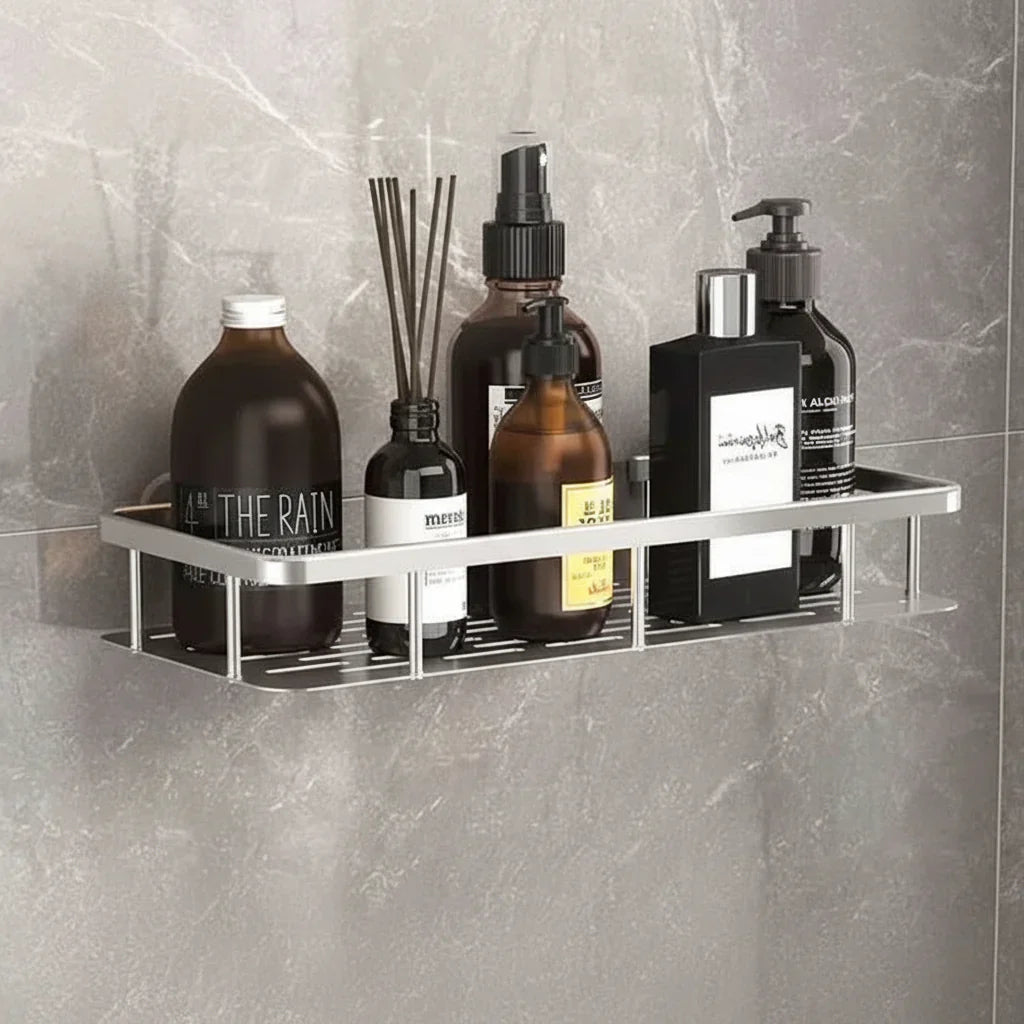 NORDICSHELF - Adhesive Shelf for the Bathroom – Drill-Free & Stylish for Every Bathroom