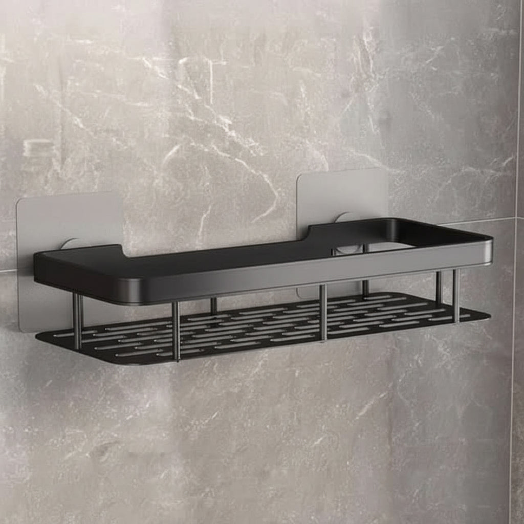 NORDICSHELF - Adhesive Shelf for the Bathroom – Drill-Free & Stylish for Every Bathroom