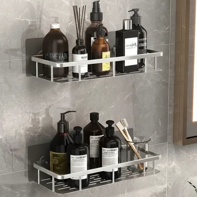 NORDICSHELF - Adhesive Shelf for the Bathroom – Drill-Free & Stylish for Every Bathroom