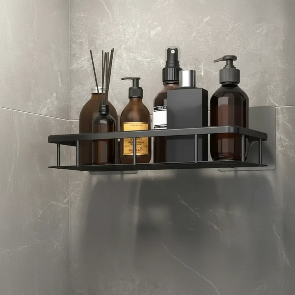 NORDICSHELF - Adhesive Shelf for the Bathroom – Drill-Free & Stylish for Every Bathroom