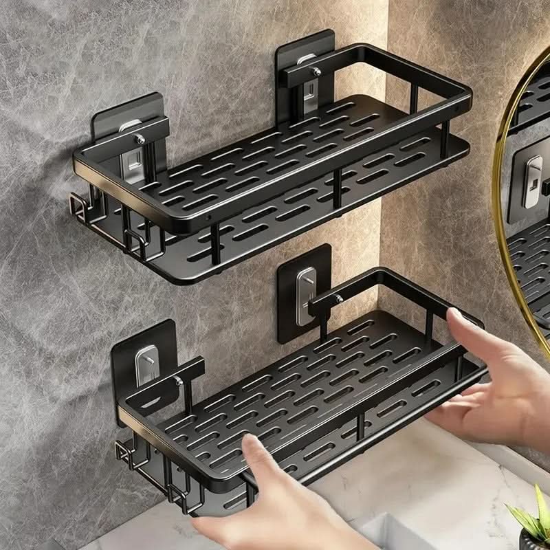 NORDICSHELF - Adhesive Shelf for the Bathroom – Drill-Free & Stylish for Every Bathroom