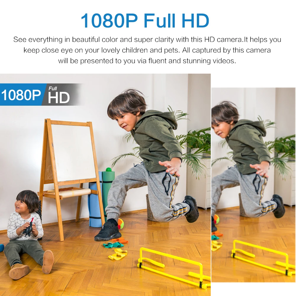 NovaGuard 1080P Mini Waterproof WiFi Camera With 160 Degree Night Vision