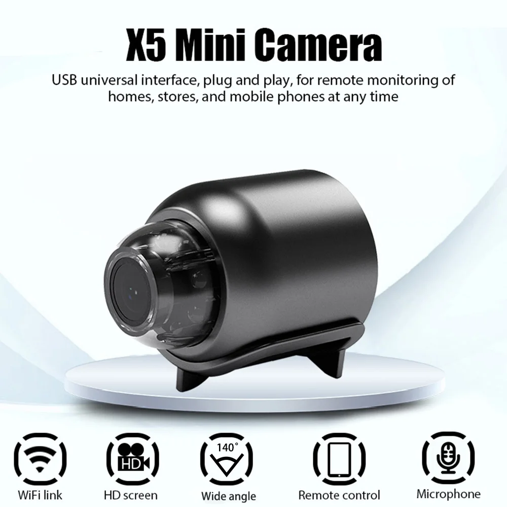 NovaGuard 1080P Mini Waterproof WiFi Camera With 160 Degree Night Vision