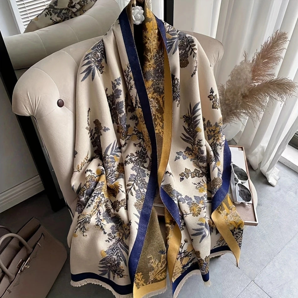 Nuvé Floral Soft Double Sided Scarf