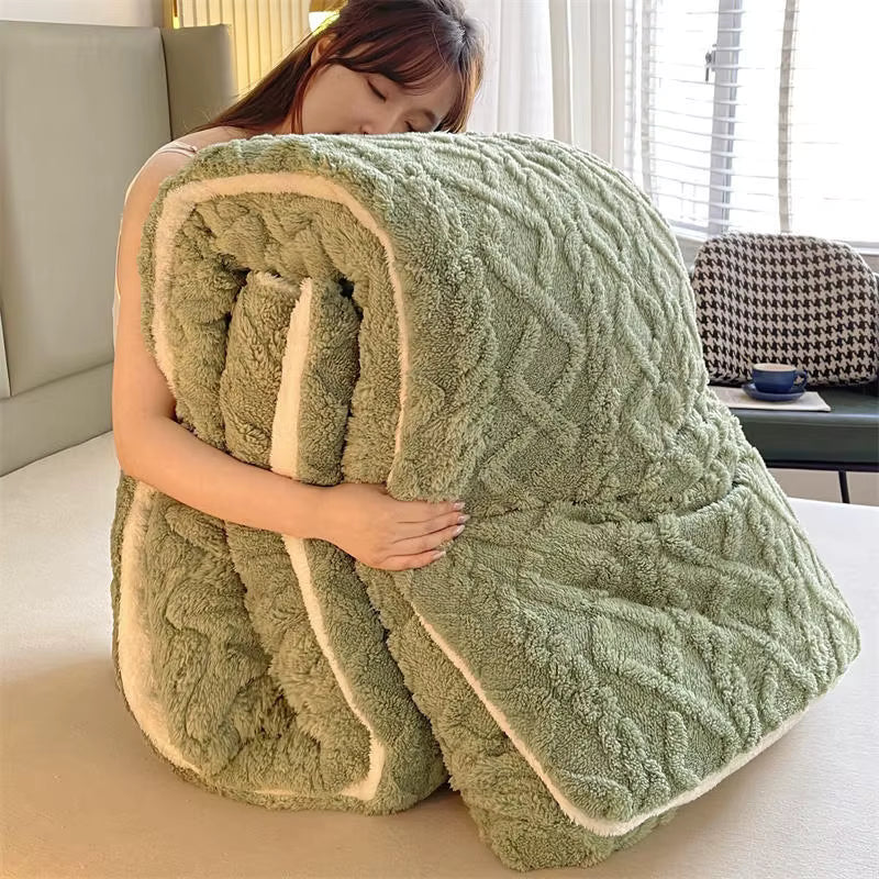 NylaWeave Lamb Cashmere Weighted Blanket Ultra Warm Winter