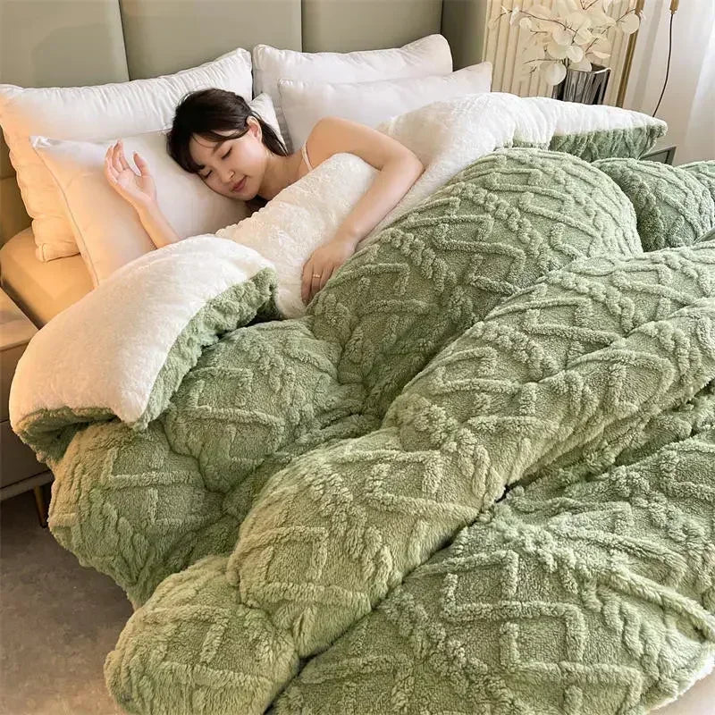 NylaWeave Lamb Cashmere Weighted Blanket Ultra Warm Winter
