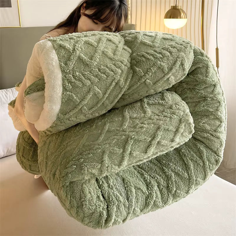 NylaWeave Lamb Cashmere Weighted Blanket Ultra Warm Winter
