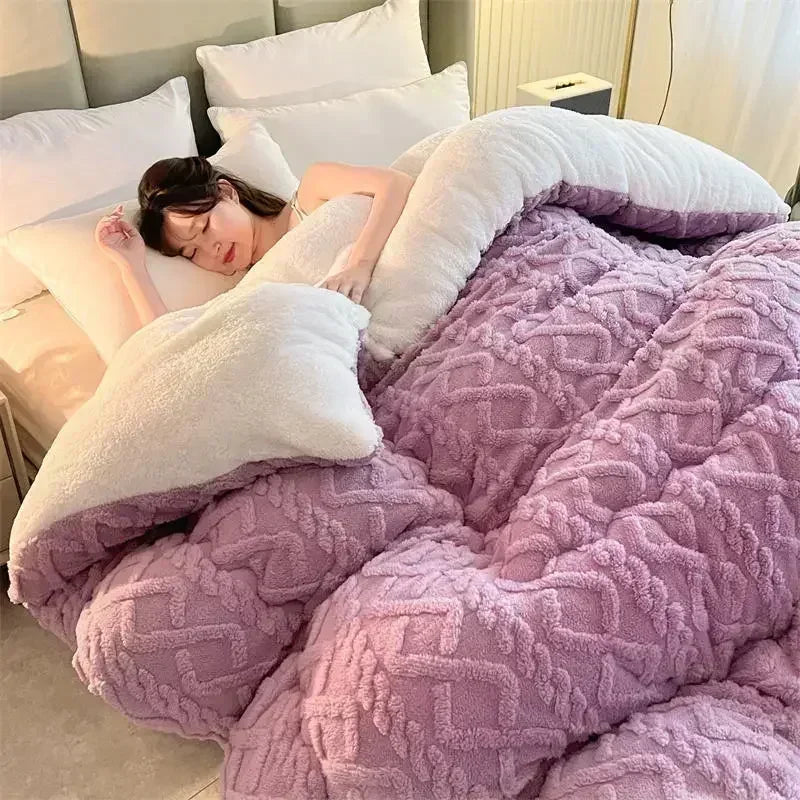 NylaWeave Lamb Cashmere Weighted Blanket Ultra Warm Winter