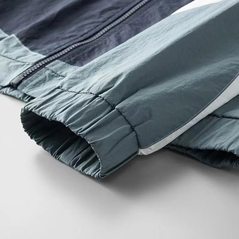 Image of Owen | Men's Color Block Full Zip Hooded Jacket