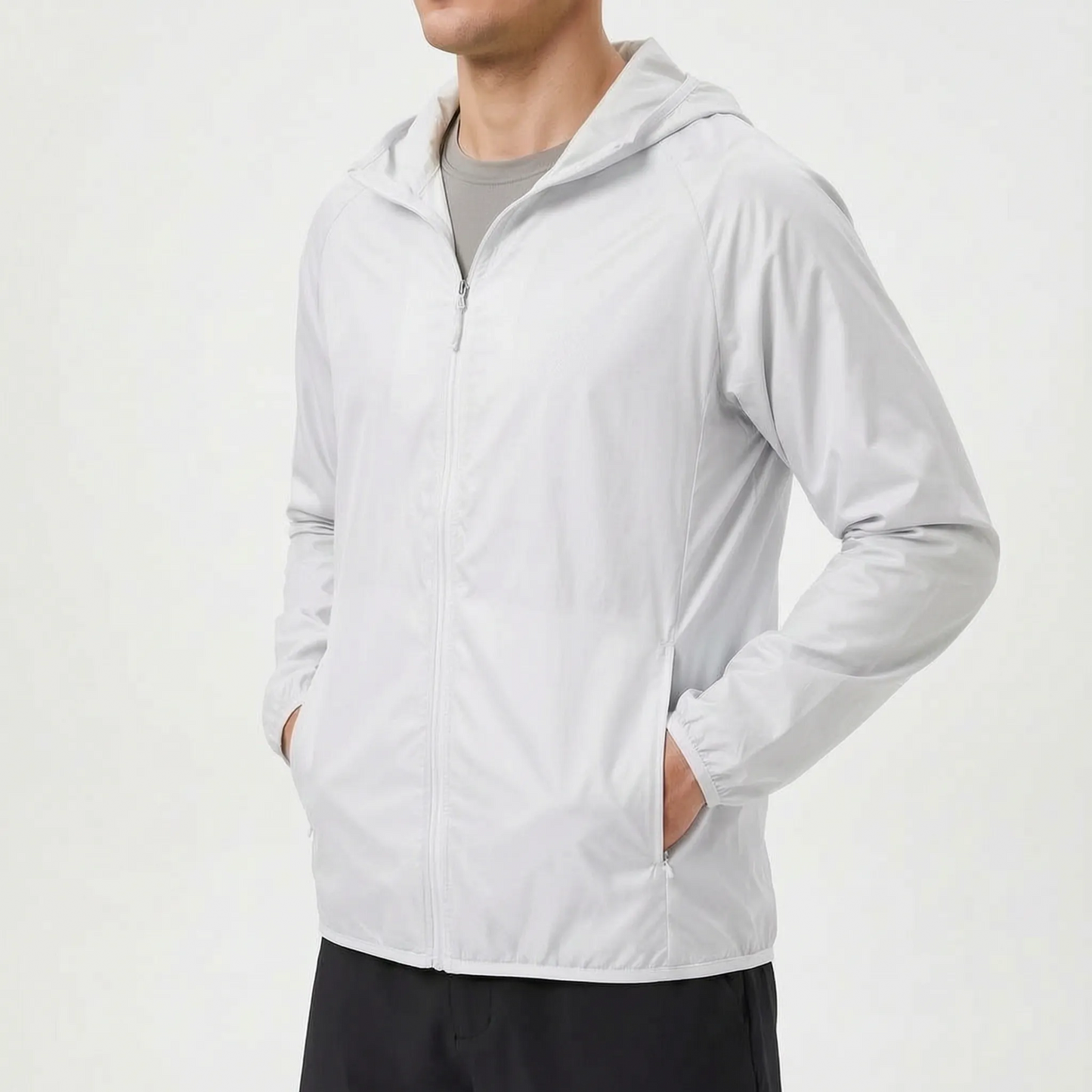 Packable Lightweight Hooded Windbreaker