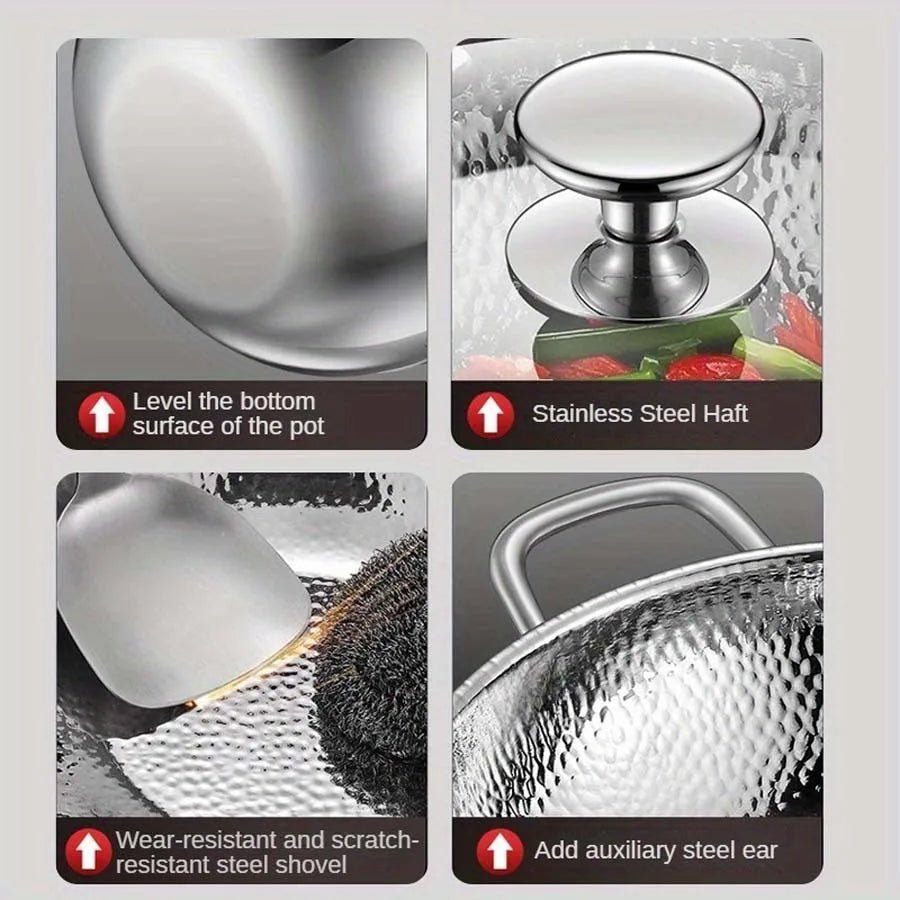 PANVION – Premium titanium wok with round bottom for induction cookers and effortless stir-frying