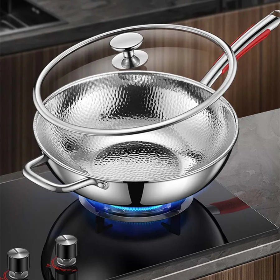 PANVION – Premium titanium wok with round bottom for induction cookers and effortless stir-frying