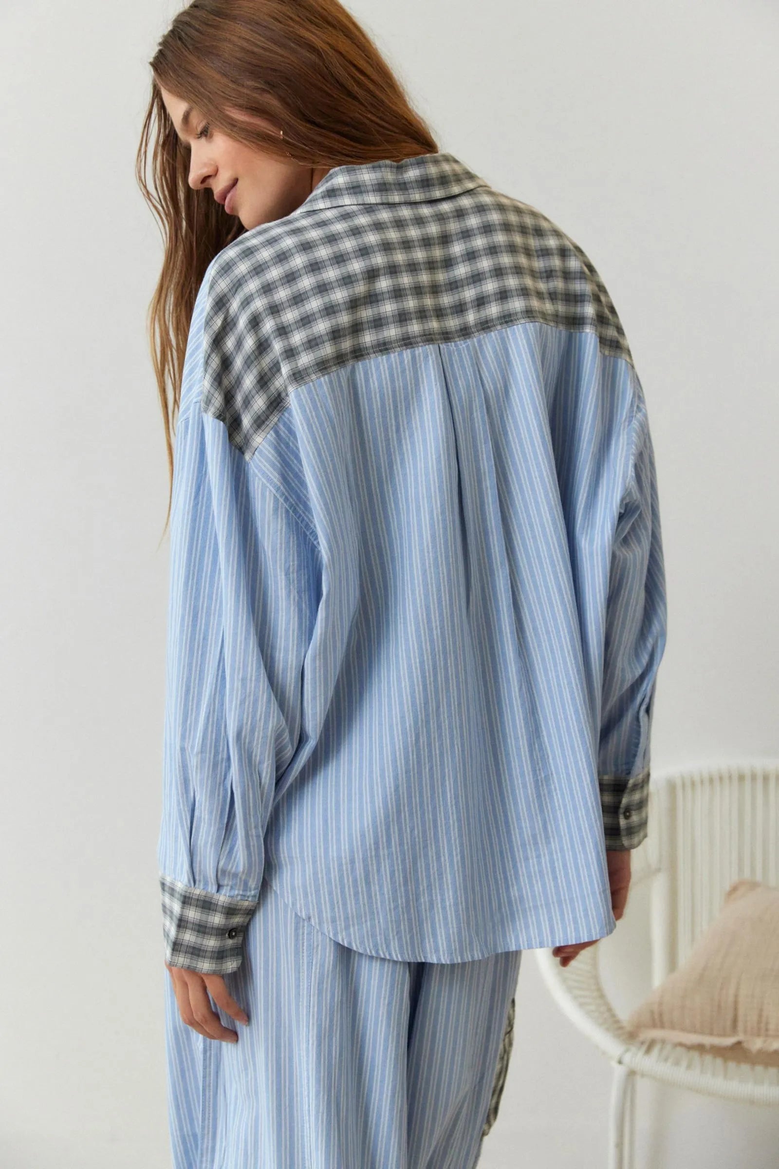 Image of Penny | Women's Long Sleeve Striped Pajama Set