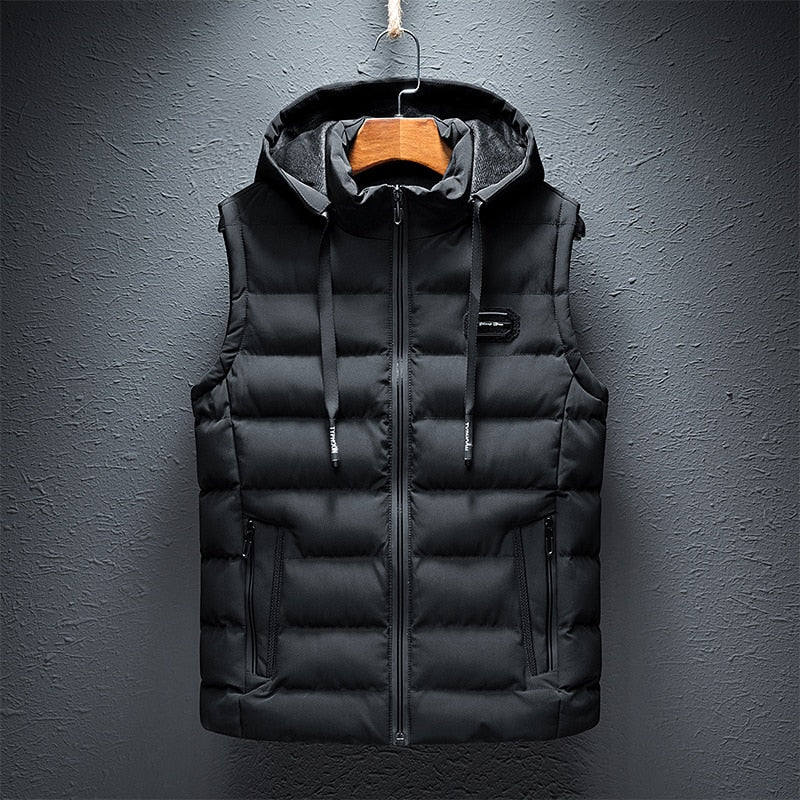 Image of Peter | Men's Hooded Quilted Puffer Vest