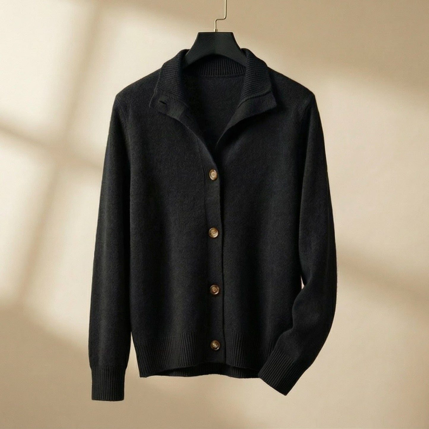 Image of Phoebe | Women's Button-Front Ribbed Knit Cardigan