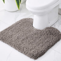 Plush Bathroom Contour Toilet Mat