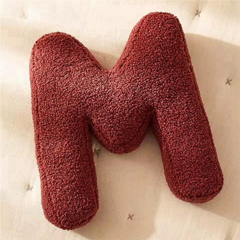 Plush Letter Pillow - Soft Letter Pillow for Bedroom and Children's Room